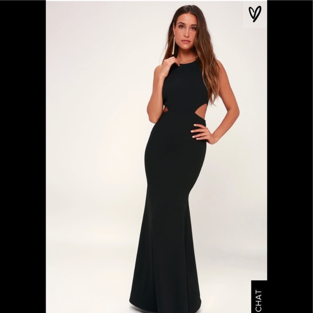 NWT Lulu’s Utterly Smitten black Dress